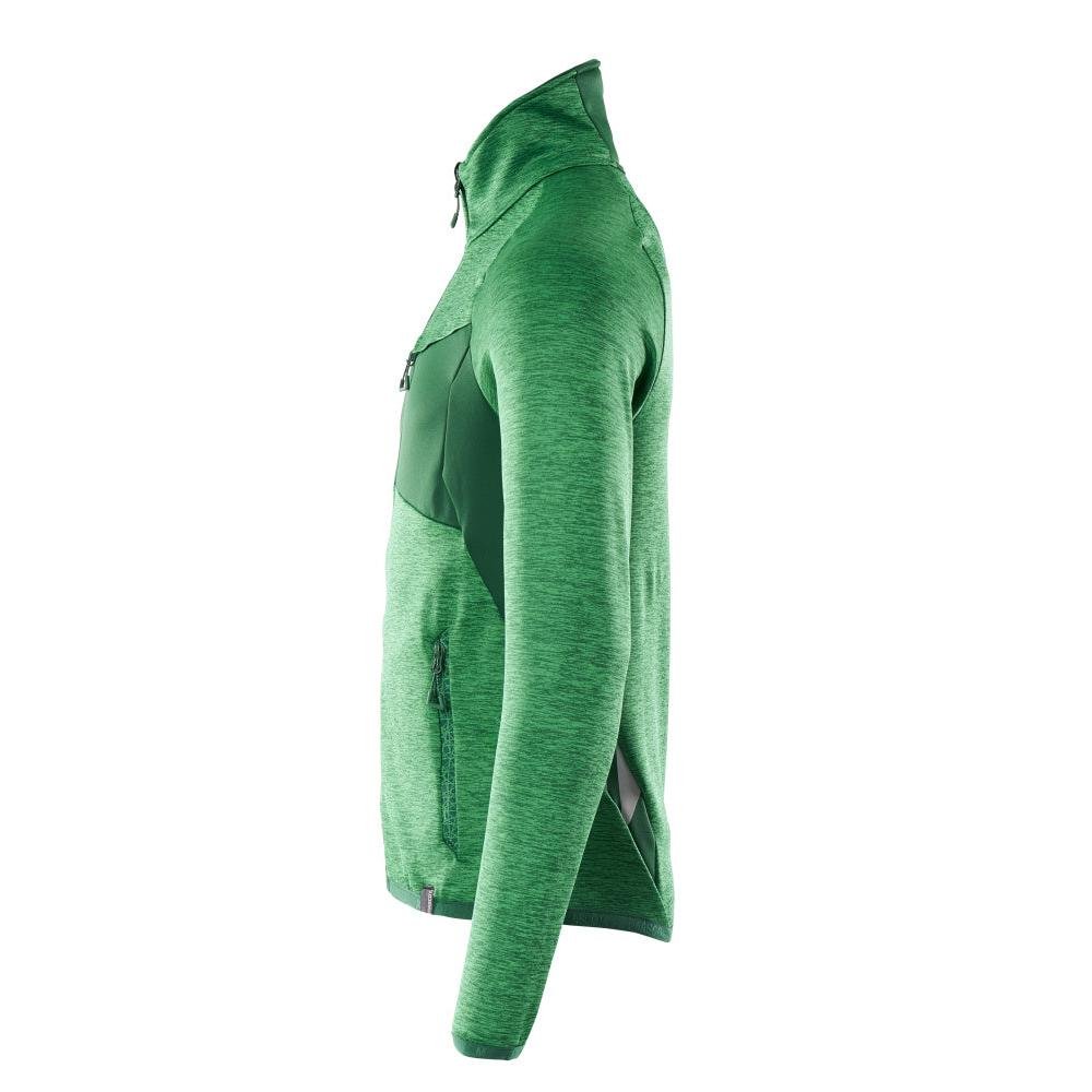 Pulover din lână cu jachetă din microfleece cu fermoar