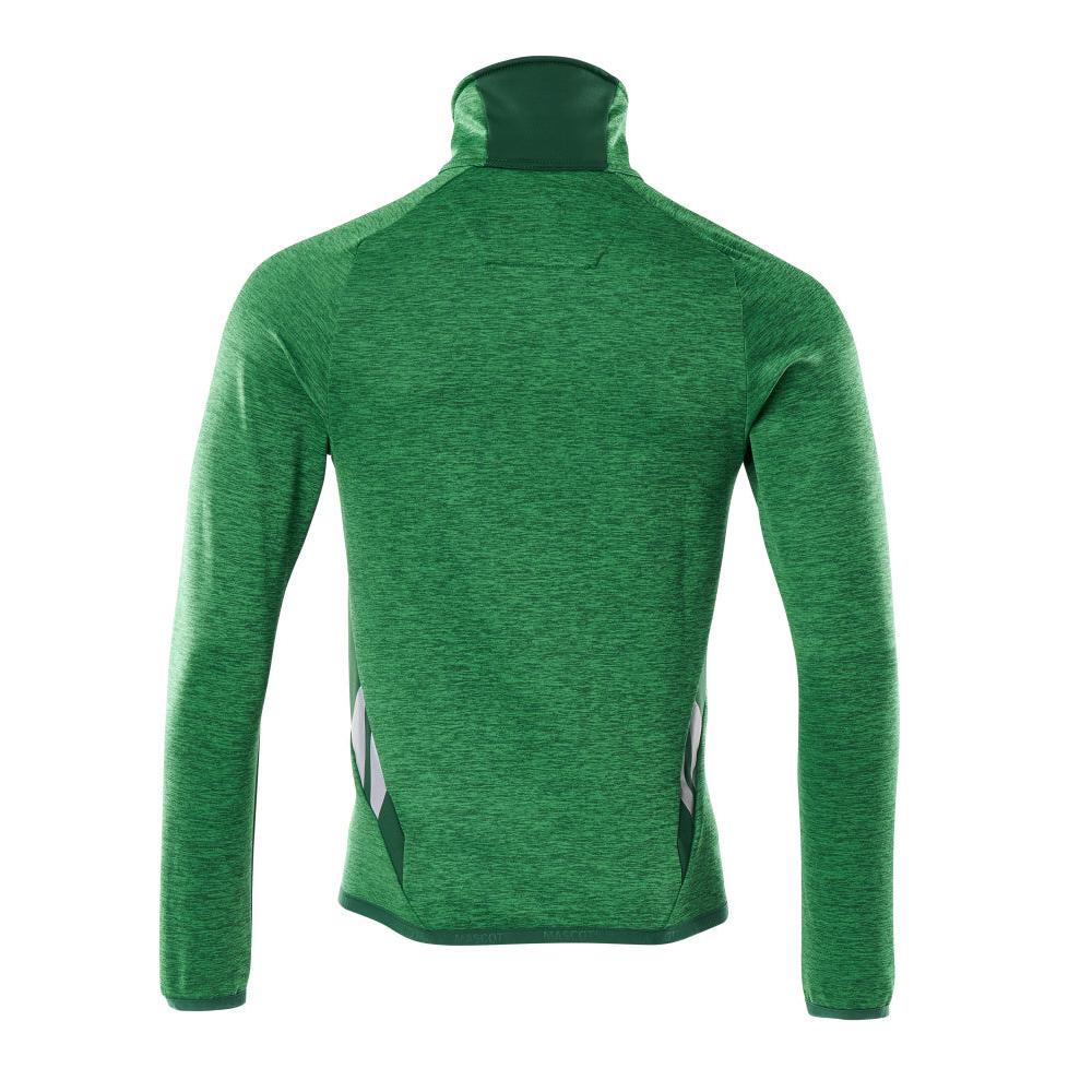 Pulover din lână cu jachetă din microfleece cu fermoar