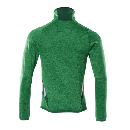 Pulover din lână cu jachetă din microfleece cu fermoar