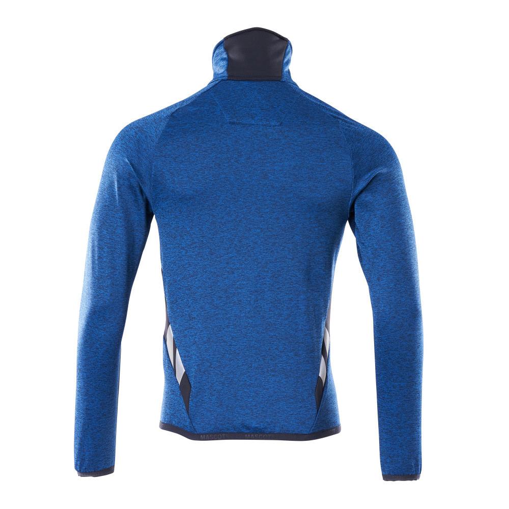 Pulover din lână cu jachetă din microfleece cu fermoar