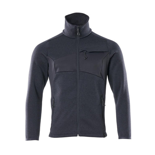 Pulover tricotat cu cardigan cu fermoar