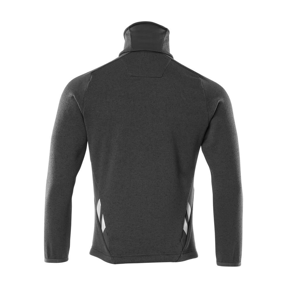 Pulover tricotat cu cardigan cu fermoar