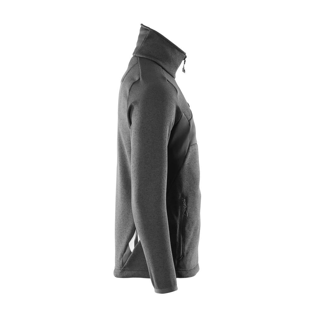 Pulover tricotat cu cardigan cu fermoar