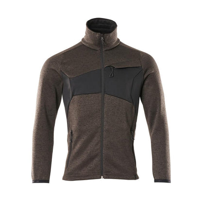 Pulover tricotat cu cardigan cu fermoar