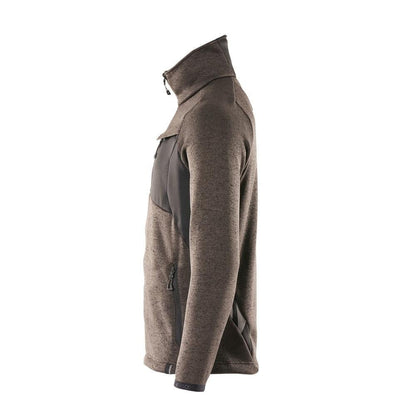 Pulover tricotat cu cardigan cu fermoar