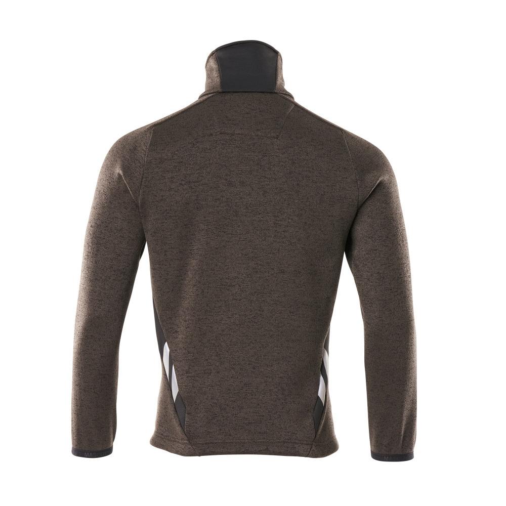 Pulover tricotat cu cardigan cu fermoar