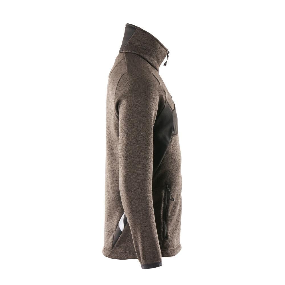 Pulover tricotat cu cardigan cu fermoar