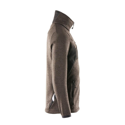 Pulover tricotat cu cardigan cu fermoar