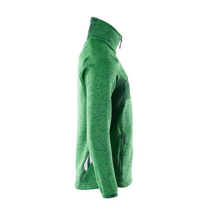 Pulover tricotat cu cardigan cu fermoar