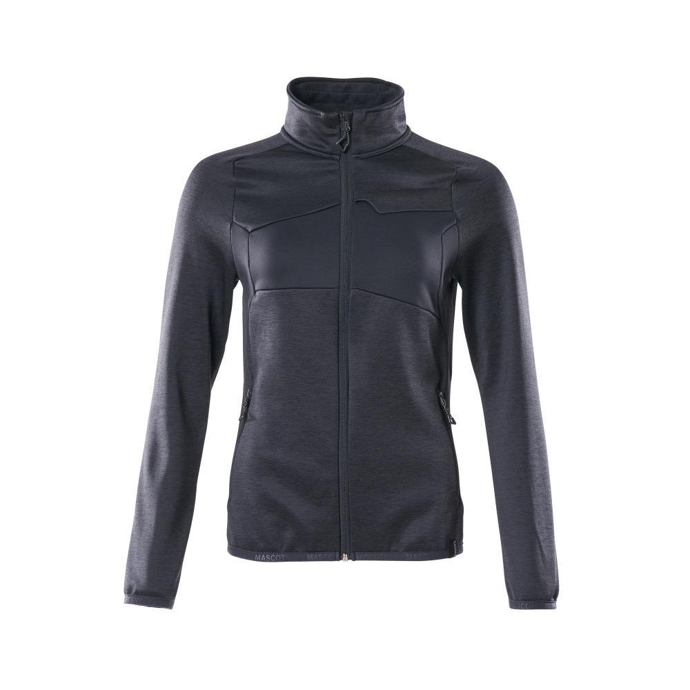 Pulover din lână cu fermoar, jachetă de damă din microfleece