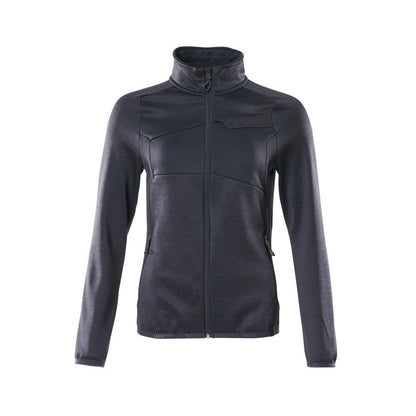 Pulover din lână cu fermoar, jachetă de damă din microfleece