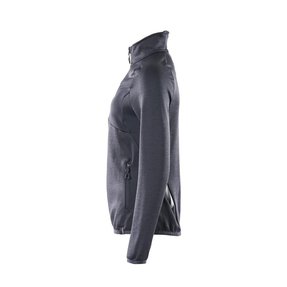 Pulover din lână cu fermoar, jachetă de damă din microfleece