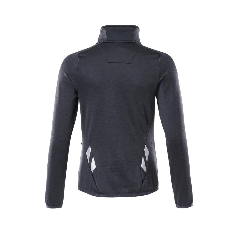 Pulover din lână cu fermoar, jachetă de damă din microfleece