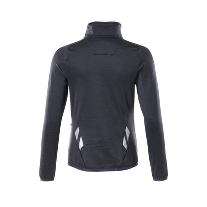 Pulover din lână cu fermoar, jachetă de damă din microfleece