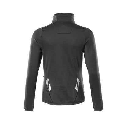 Pulover din lână cu fermoar, jachetă de damă din microfleece