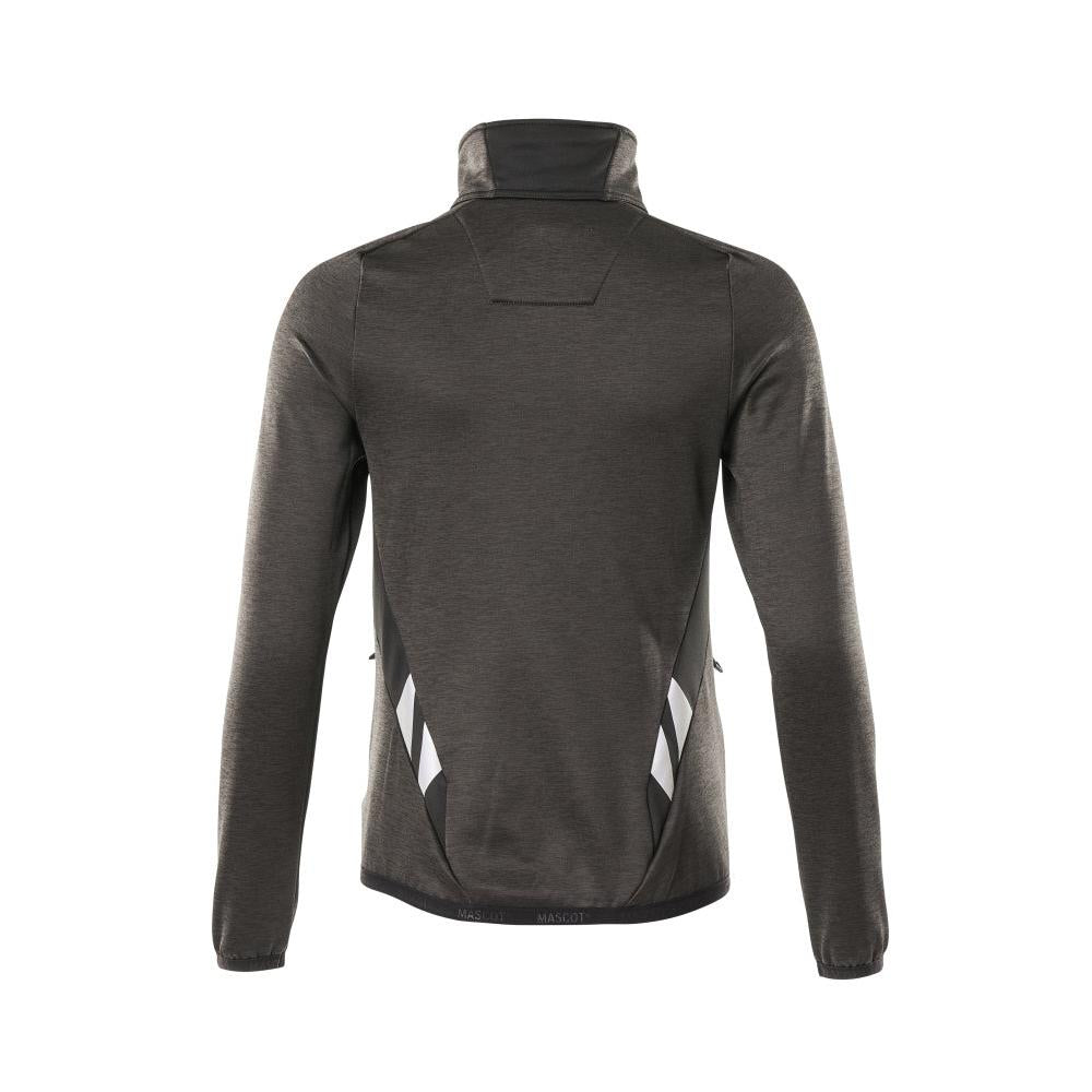 Pulover din lână cu fermoar, jachetă de damă din microfleece