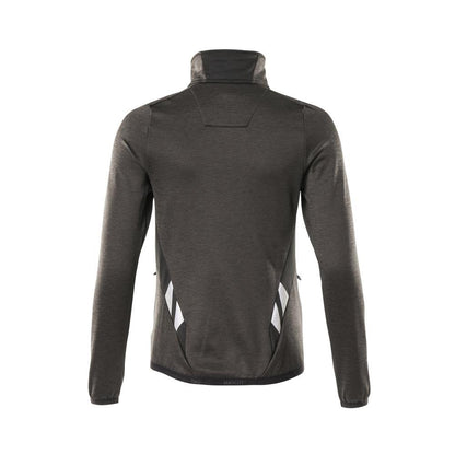 Pulover din lână cu fermoar, jachetă de damă din microfleece