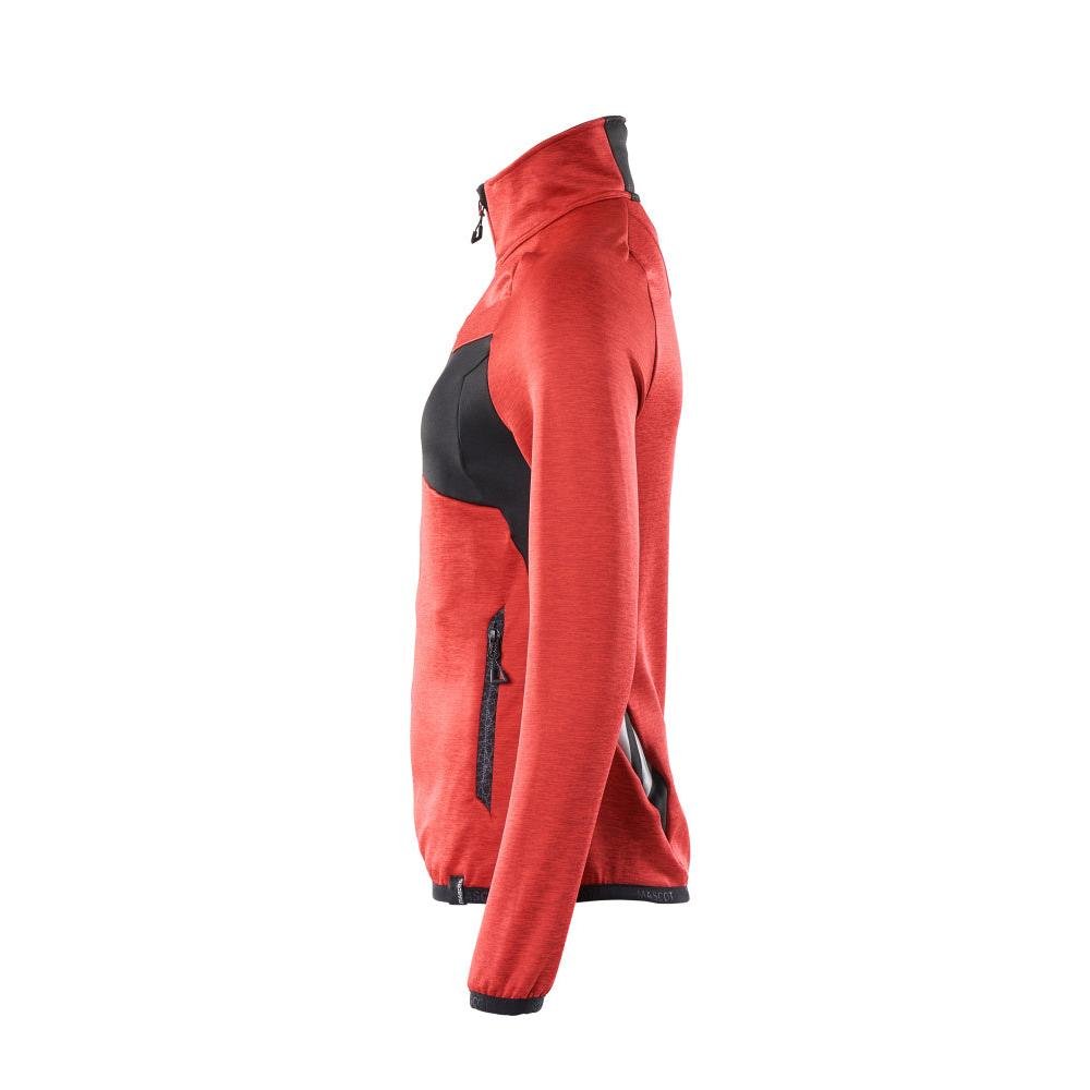 Pulover din lână cu fermoar, jachetă de damă din microfleece