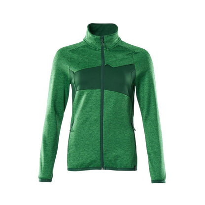 Pulover din lână cu fermoar, jachetă de damă din microfleece