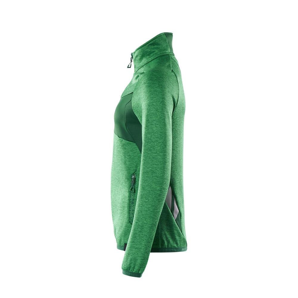 Pulover din lână cu fermoar, jachetă de damă din microfleece