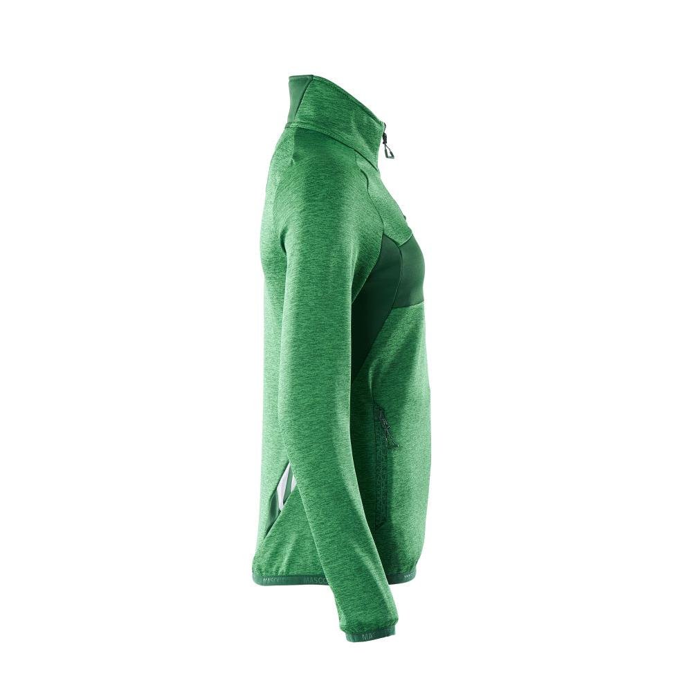 Pulover din lână cu fermoar, jachetă de damă din microfleece
