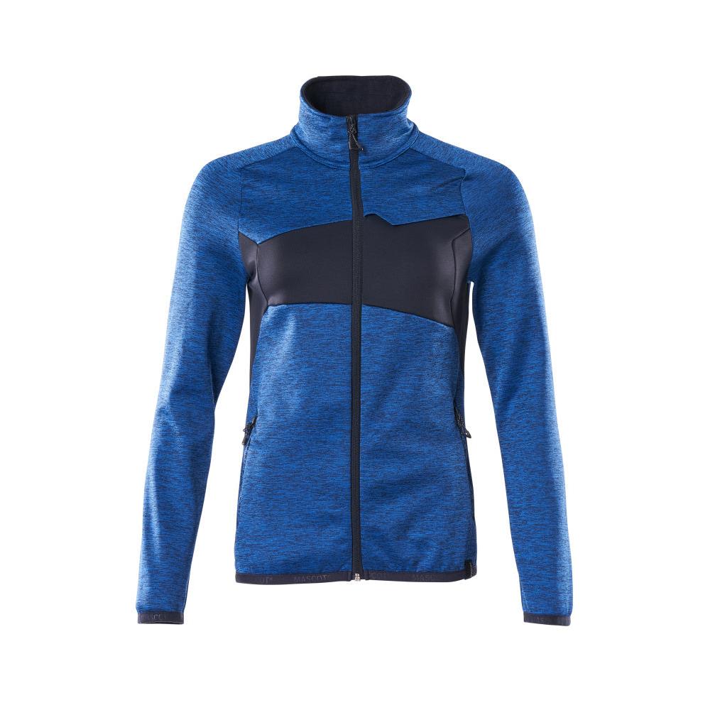 Pulover din lână cu fermoar, jachetă de damă din microfleece