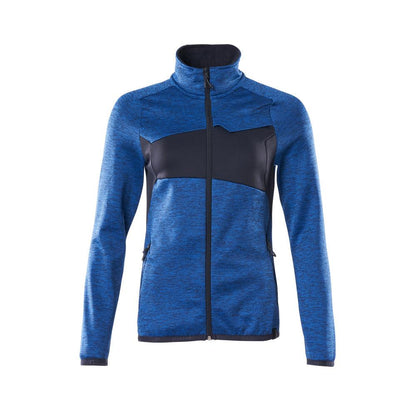 Pulover din lână cu fermoar, jachetă de damă din microfleece