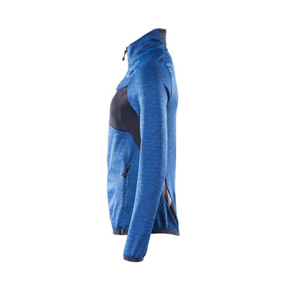 Pulover din lână cu fermoar, jachetă de damă din microfleece