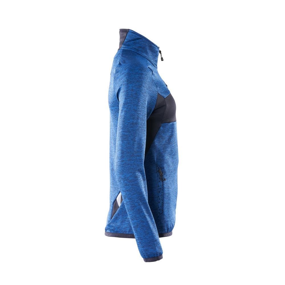 Pulover din lână cu fermoar, jachetă de damă din microfleece