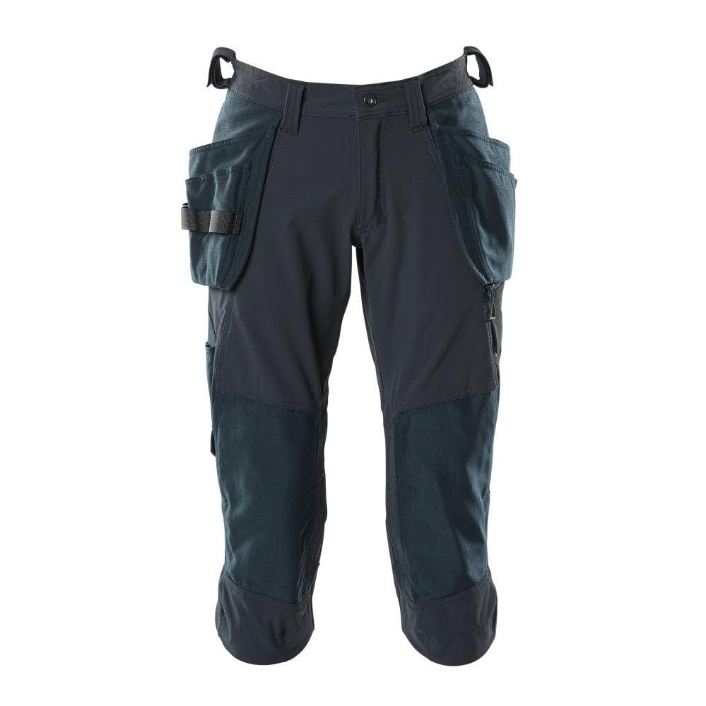 Pantaloni trei sferturi, buzunare suspendate, pantaloni trei sferturi de artizan stretch