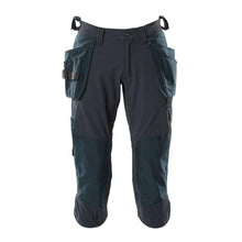 Pantaloni trei sferturi, buzunare suspendate, pantaloni trei sferturi de artizan stretch