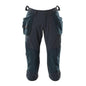 Pantaloni trei sferturi, buzunare suspendate, pantaloni trei sferturi de artizan stretch