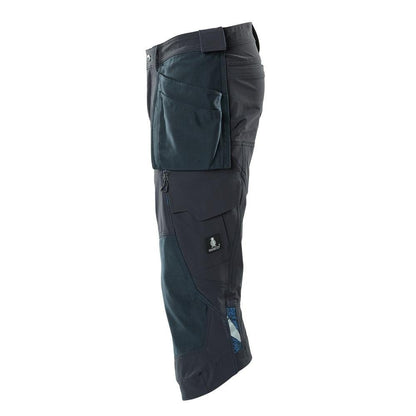 Pantaloni trei sferturi, buzunare suspendate, pantaloni trei sferturi de artizan stretch