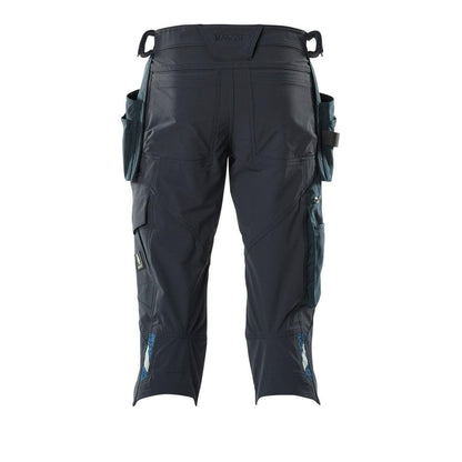Pantaloni trei sferturi, buzunare suspendate, pantaloni trei sferturi de artizan stretch