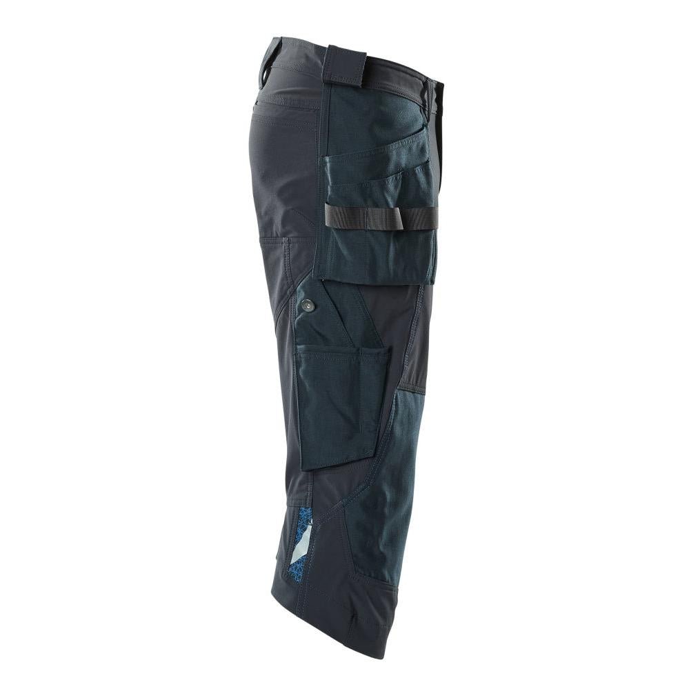 Pantaloni trei sferturi, buzunare suspendate, pantaloni trei sferturi de artizan stretch