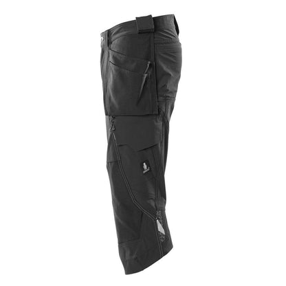 Pantaloni trei sferturi, buzunare suspendate, pantaloni trei sferturi de artizan stretch