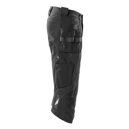 Pantaloni trei sferturi, buzunare suspendate, pantaloni trei sferturi de artizan stretch