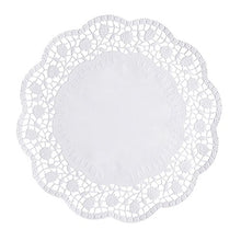 Aceasta PAPSTAR 250 de dantele rotunde albe pentru torturi PAPSTAR GmbH constă din șervețele rotunde din hârtie albă, cu margini ondulate și un model floral în formă de vârf – perfecte pentru prezentarea elegantă a torturilor.