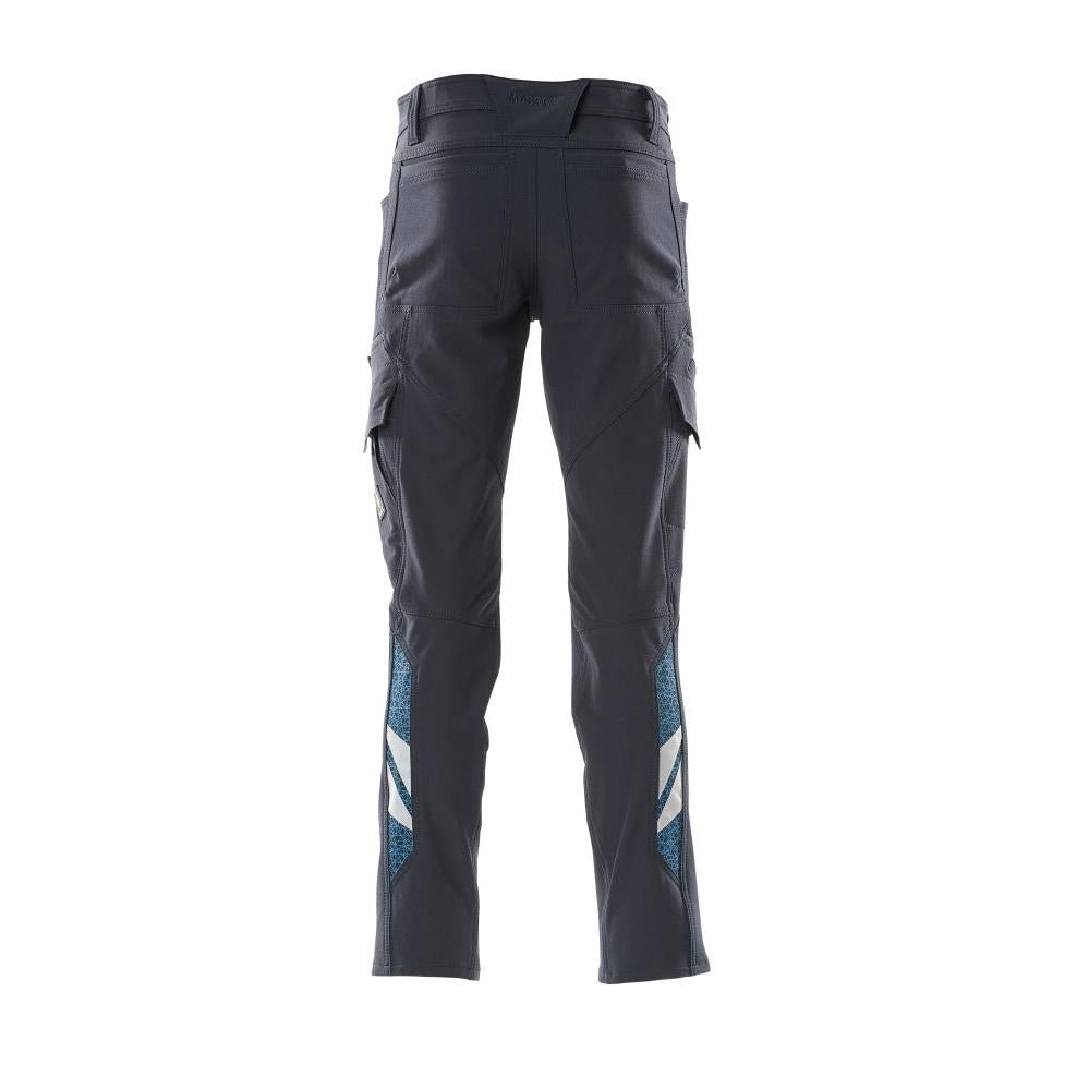 Pantaloni, buzunare pe coapse, pantaloni ULTIMATE STRETCH, negru-albastru