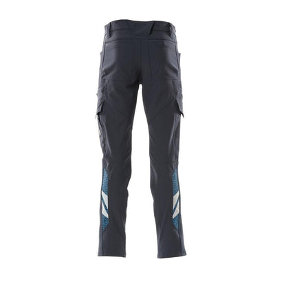 Pantaloni, buzunare pe coapse, pantaloni ULTIMATE STRETCH, negru-albastru