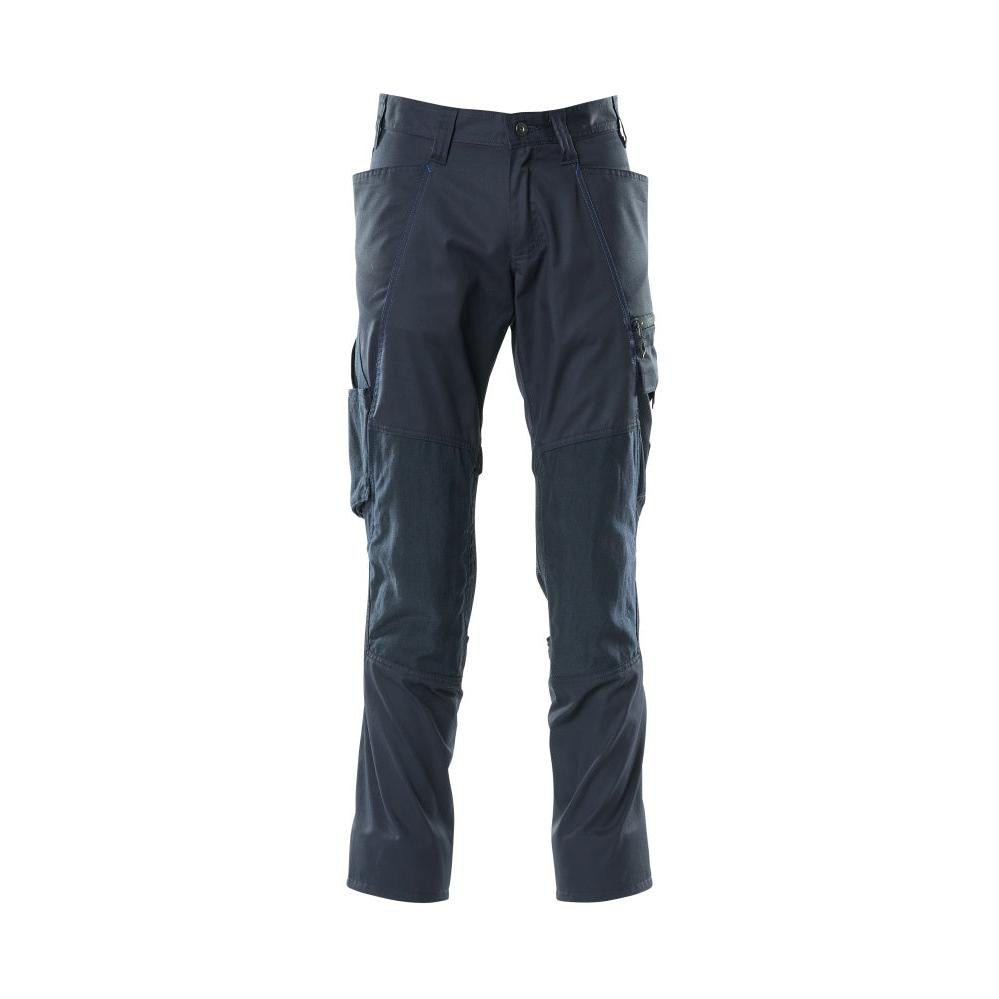 Pantaloni cu buzunare pentru genunchi, pantaloni foarte usori, negru-albastru