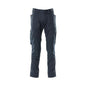 Pantaloni cu buzunare pentru genunchi, pantaloni foarte usori, negru-albastru