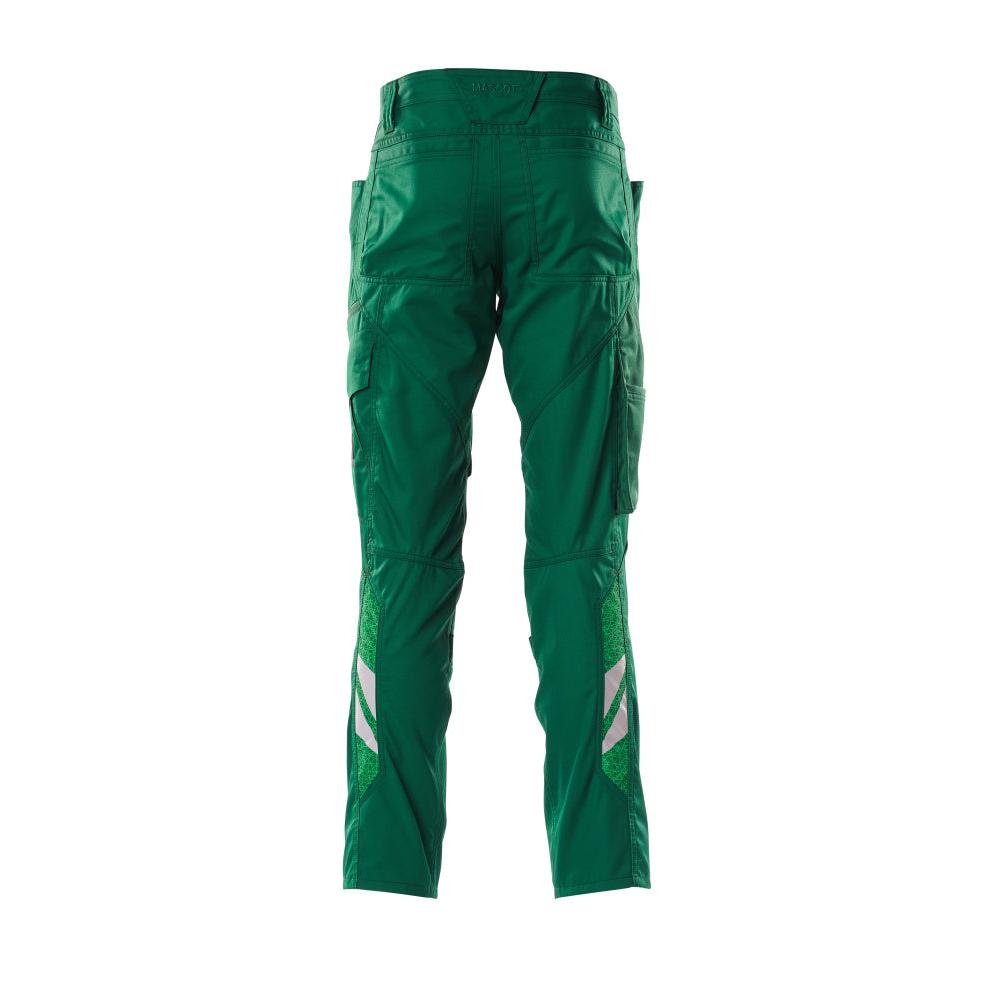 Pantaloni cu buzunare pentru genunchi, pantaloni extra lejeri, verzi