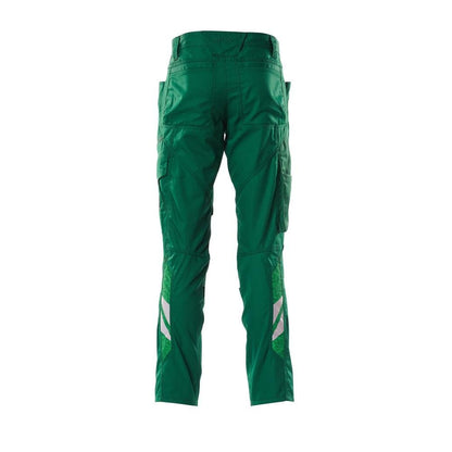 Pantaloni cu buzunare pentru genunchi, pantaloni extra lejeri, verzi