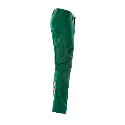 Pantaloni cu buzunare pentru genunchi, pantaloni extra lejeri, verzi