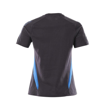 Tricou, tricou dama dama, albastru negru/albastru azuriu