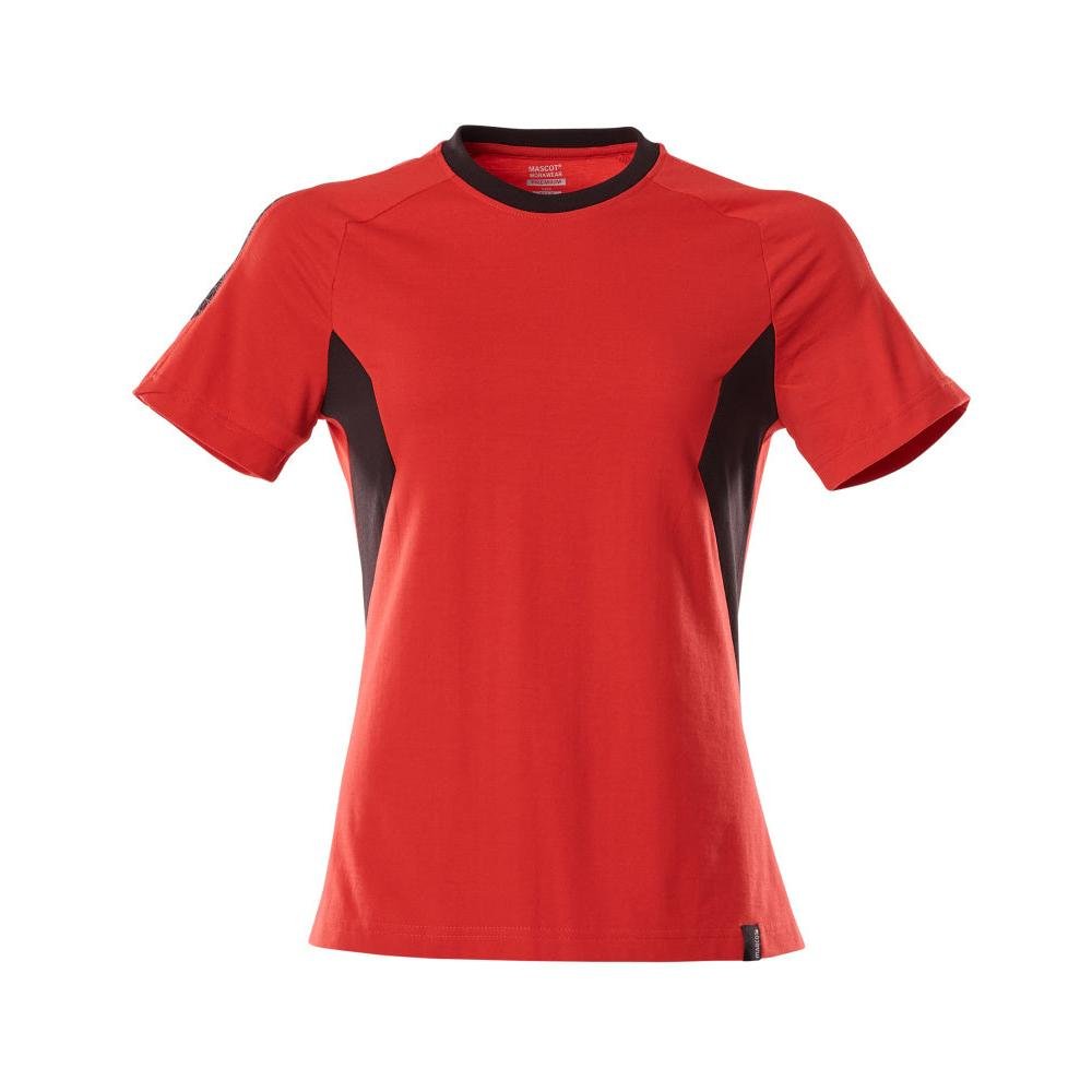 Tricou, tricou dama dama, rosu trafic/negru