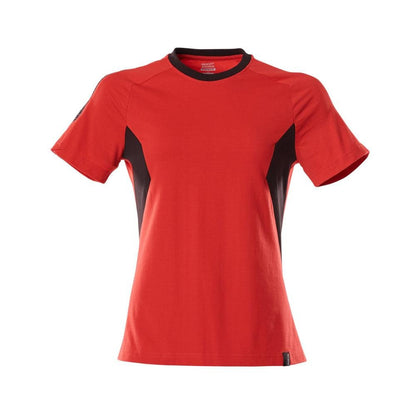 Tricou, tricou dama dama, rosu trafic/negru
