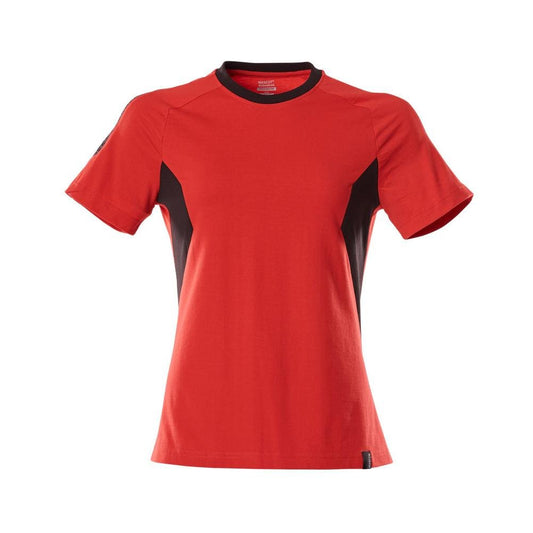 Tricou, tricou dama dama, rosu trafic/negru