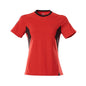 Tricou, tricou dama dama, rosu trafic/negru